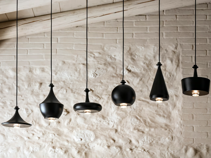 LUSTRINI - LINEAR MULTIPLE CANOPY - Ceramic pendant lamp _ Aldo Bernardi